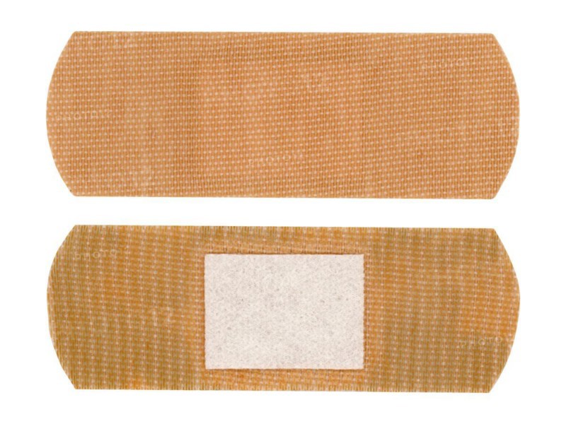 Band aid bandage isolated over white