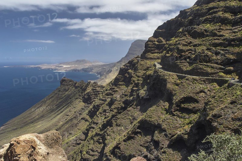 Winding coastal road