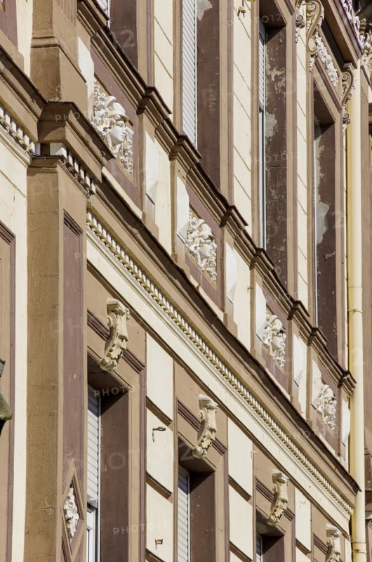 Historical house facade in detail