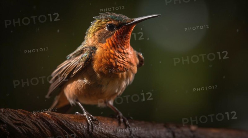 The beautiful endangered rufous hummingbird