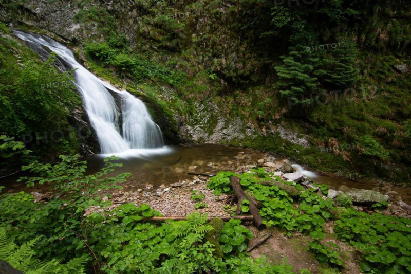 Landscape shot of the Allerheiligen waterfalls