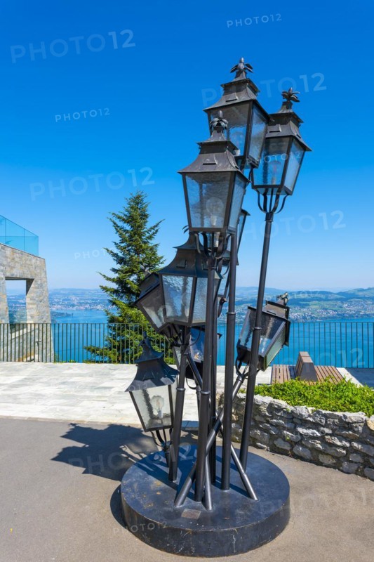 Many Street Lamps Sculpture in Burgenstock