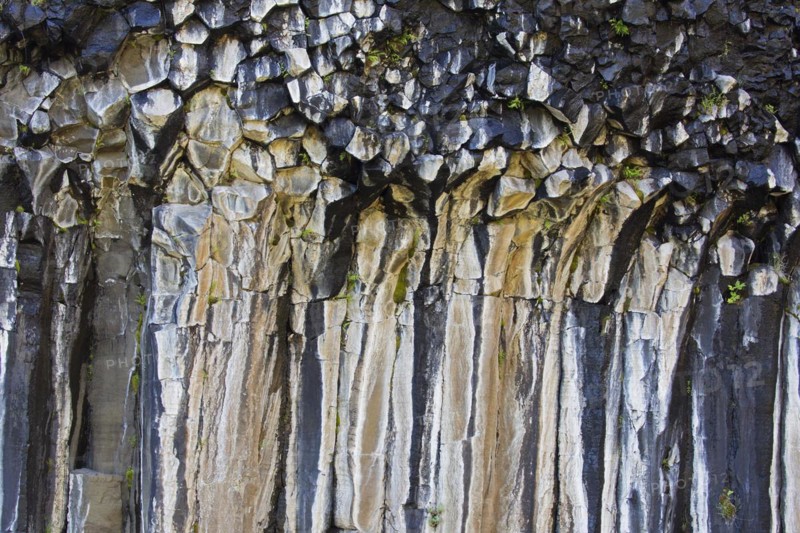Hexagonal basalt columns