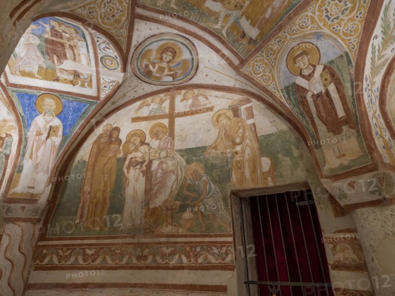 Crypt of frescoes with motifs from the life of Jesus Christ