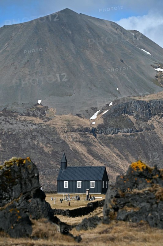Budir Black Church on the Snaefellsnes Peninsula in the West of Iceland