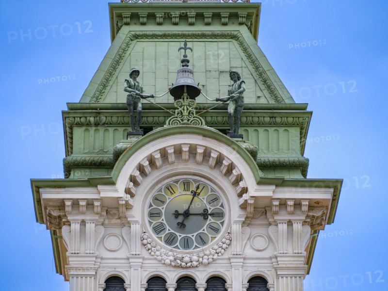 Tower clock on the Palazzo del Municipio