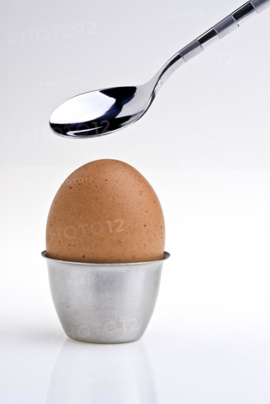 Egg cup and spoon
