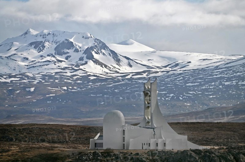 Stykkisholmkirkja Church in Stykkisholmur in the north of the Snaefellsnes Peninsula