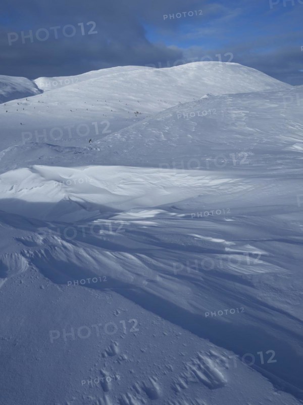 Above the tree line in wintery Pallas Yllaestunturi National Park