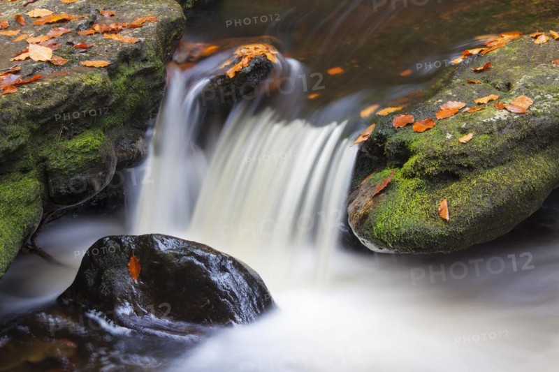 Waterfall on the Grosse Ohe river which flows through the Steinklamm valley