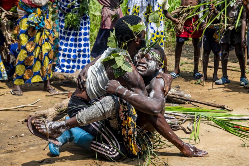 Traditional Pygmy wrestling