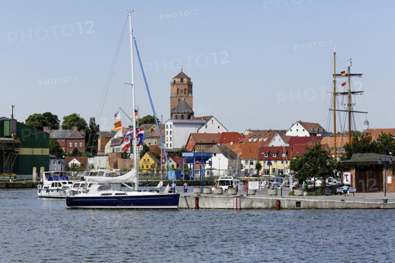 City view with city harbour
