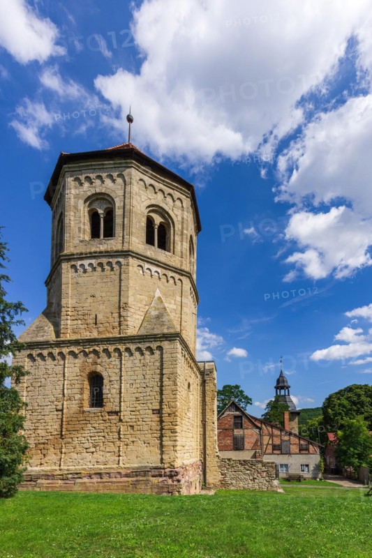 Former Benedictine monastery of St. Wigbert in Goellingen near Bad Frankenhausen in Kyffhaeuserland