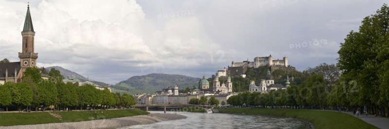 View of the Old Town and Hohensalzburg Fortress