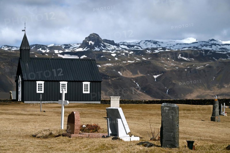 Budir Black Church on the Snaefellsnes Peninsula in the West of Iceland