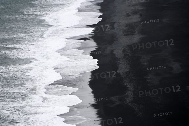 Reynisfjara Black Sand Beach on the South Coast of Iceland