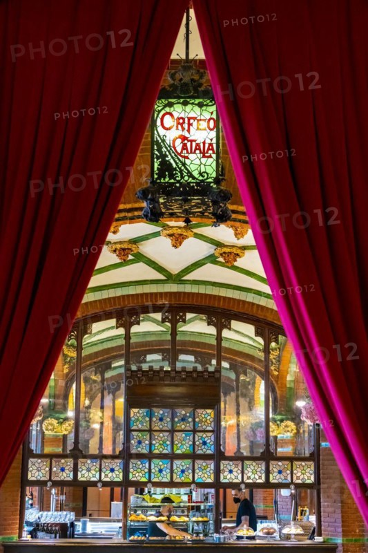 Cafe Restaurant in the concert hall Palau de la Musica Catalana