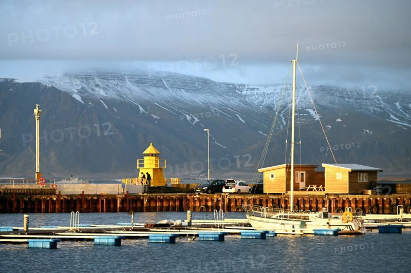 Boat jetty in the old harbour of Reykjavik