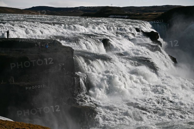 Gullfoss Waterfall in the South of Iceland