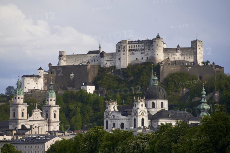 View of the Old Town and Hohensalzburg Fortress