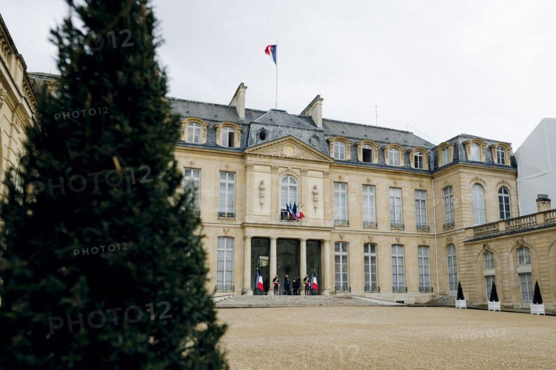 Exterior view of the Elysee Palace