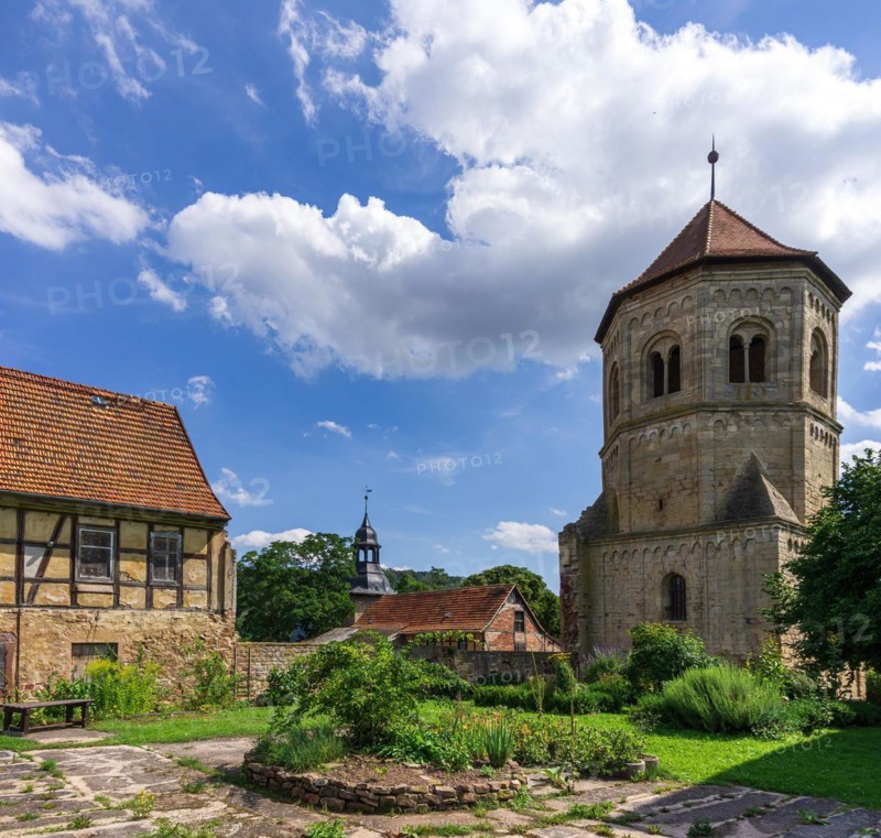 Former Benedictine monastery of St. Wigbert in Goellingen near Bad Frankenhausen in Kyffhaeuserland