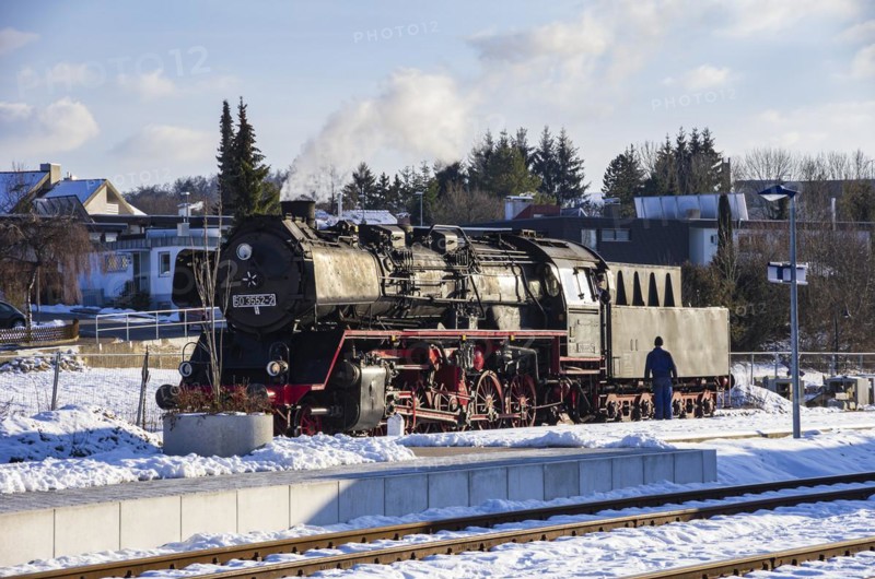 Railway and station scene