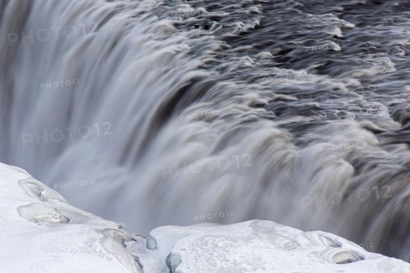 Dettifoss on the Joekulsa a Fjoellum river in winter