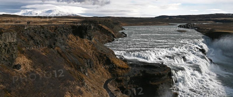 Gullfoss Waterfall in the South of Iceland