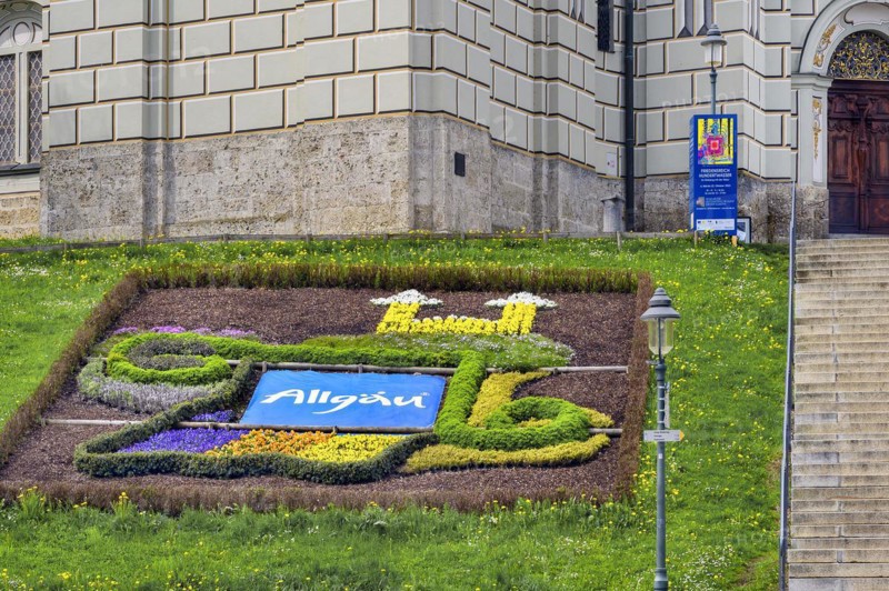 Flowerbed at Ottobeuren Monastery