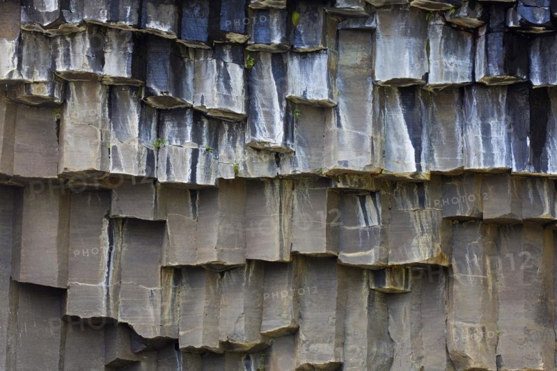 Hexagonal basalt columns