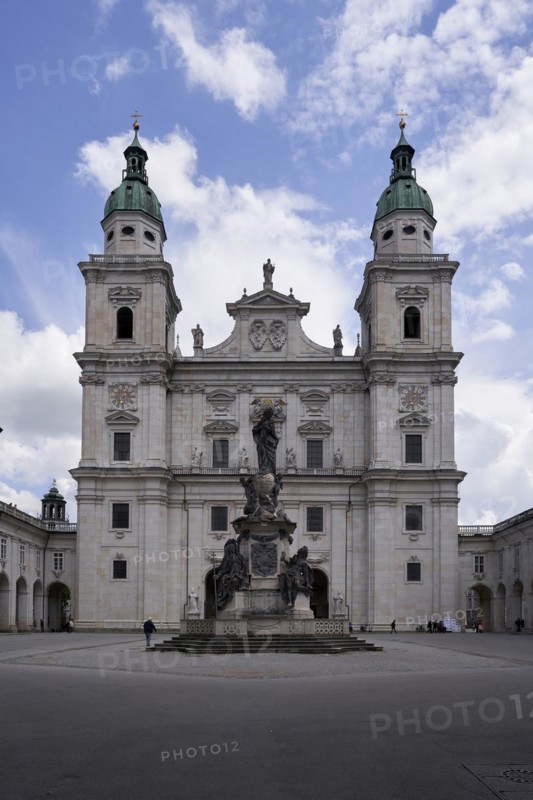 Salzburg Cathedral with Marian Column