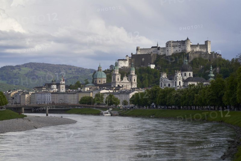 View of the Old Town and Hohensalzburg Fortress