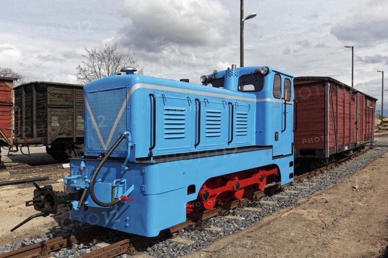 Light blue painted locomotive from 1967