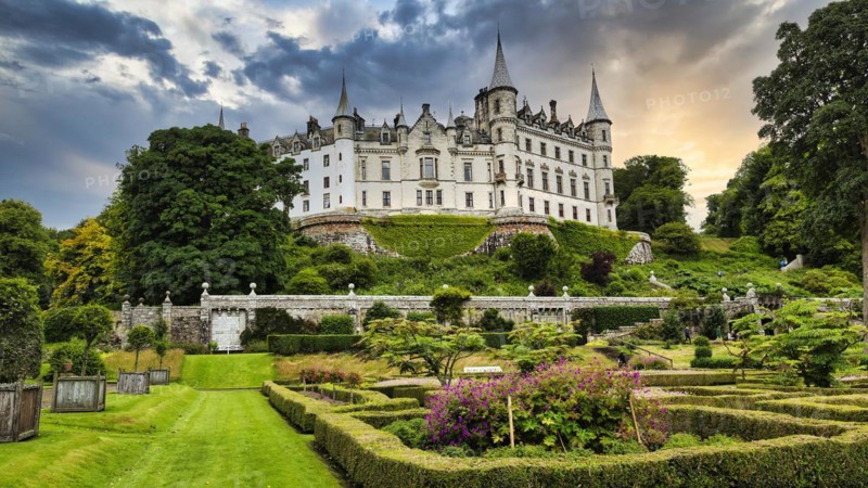 Dunrobin Castle seen from the garden
