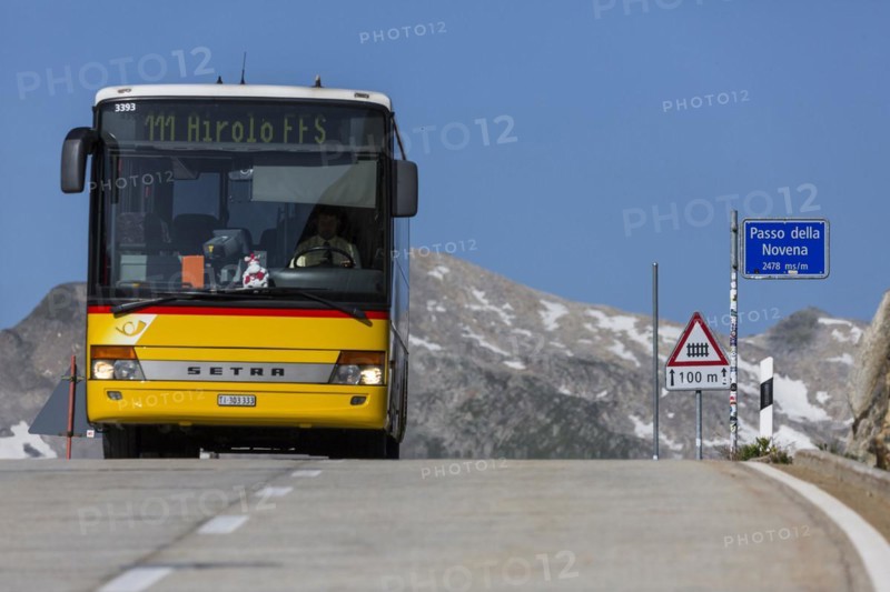Motorbike on the Nufenen Pass