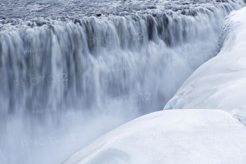 Dettifoss on the Joekulsa a Fjoellum river in winter