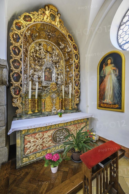 Side altar with black Madonna