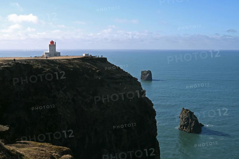 Dyrholaey Lighthouse on the south coast of Iceland