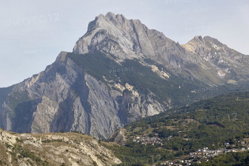 Mountain massif of the Croix des Tetes near St. Michel de Maurienne