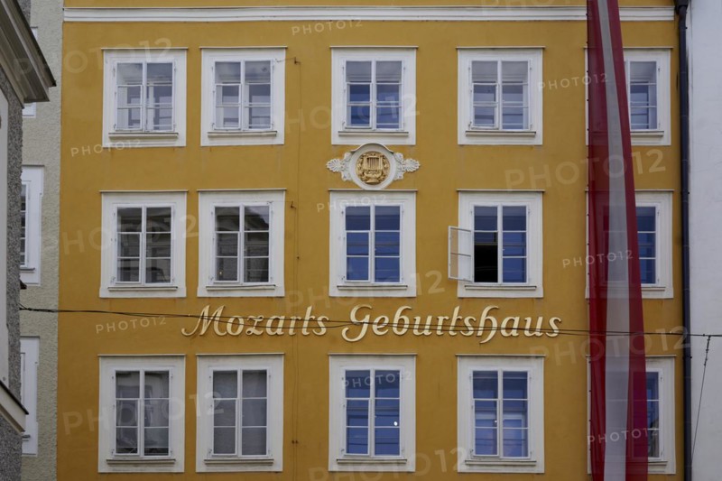 Mozart's birthplace in Getreidegasse