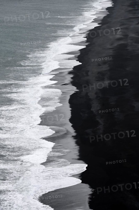 Reynisfjara Black Sand Beach on the South Coast of Iceland