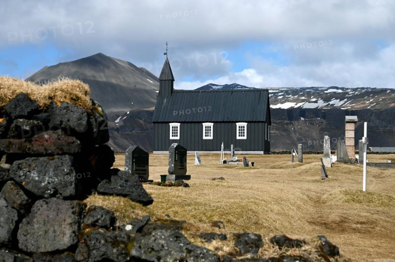 Budir Black Church on the Snaefellsnes Peninsula in the West of Iceland