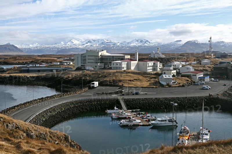 Port of Stykkisholmur in the north of the Snaefellsnes peninsula