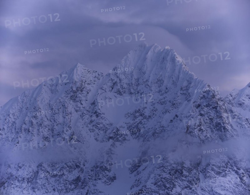 Lyngen Alps in winter