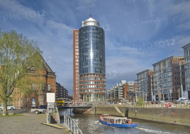 The Columbus House on Kehrwiederfleet on the edge of Hamburg's Speicherstadt. Sandtorkai