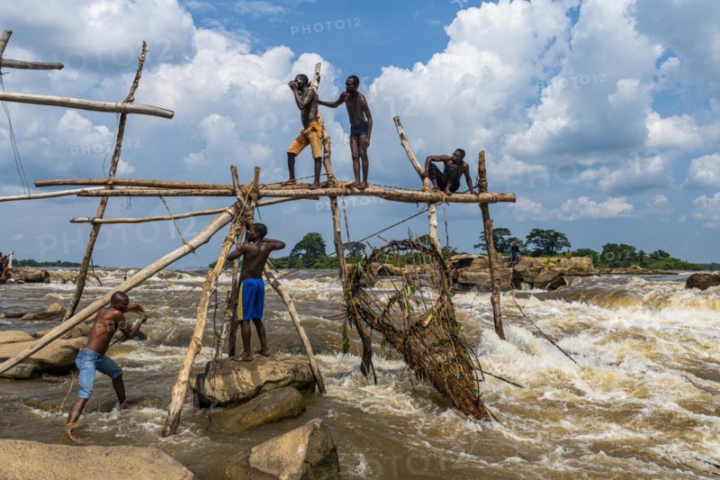 Indigenous fishermen from the Wagenya tribe