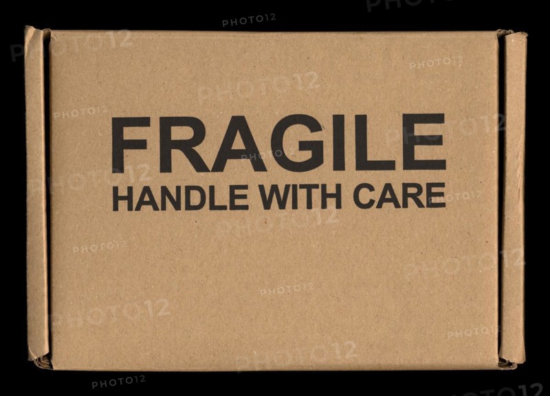 Fragile handle with care label tag