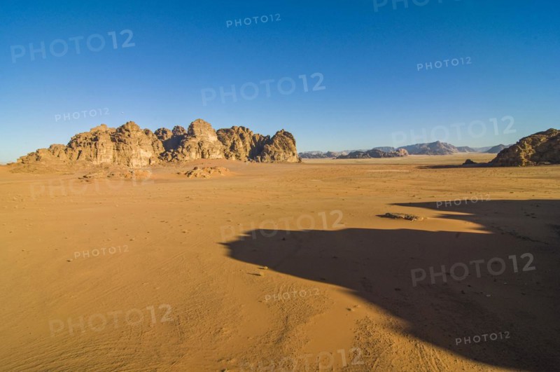 Mountainlandscape and desert in Wadi Rum