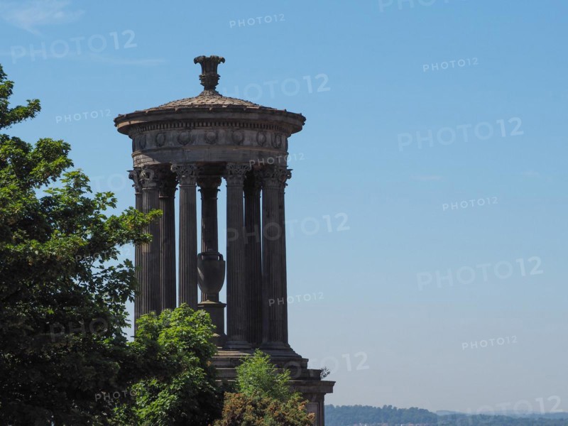 Dugald Steward monument on Calton Hill in Edinburgh